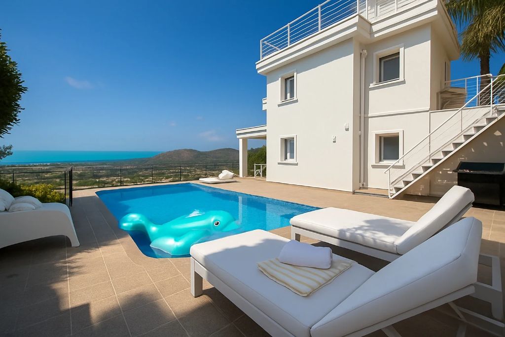 Luxuriöser Pool und Terrasse